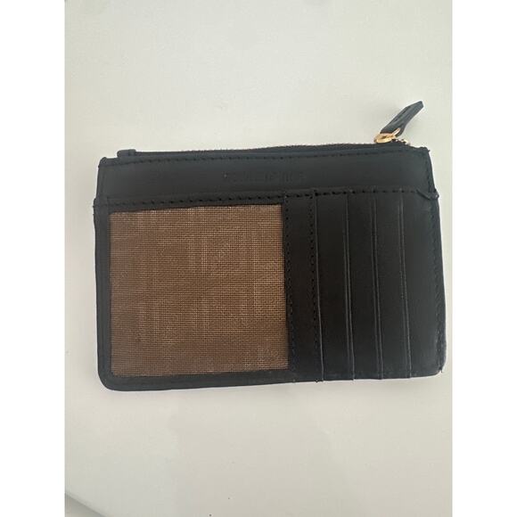 Lotis Leather ID Card Wallet w/Key Chain RFID PROTECTED black NEW - Picture 4 of 4